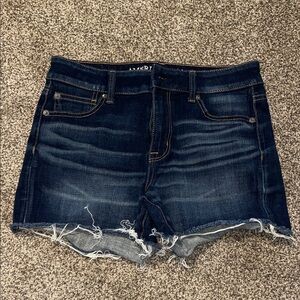 American Eagle Dark Blue Denim Women Shorts